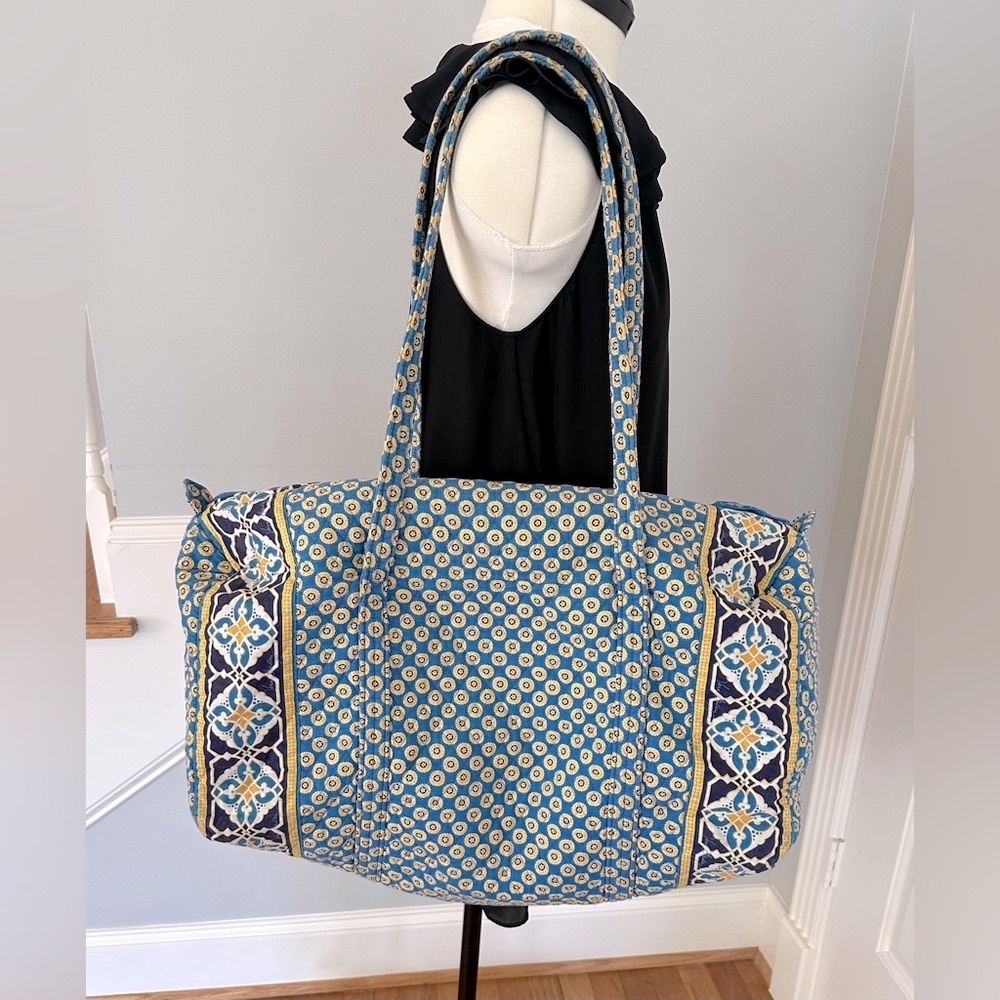 Vera Bradley Riviera Blue Duffel Bag